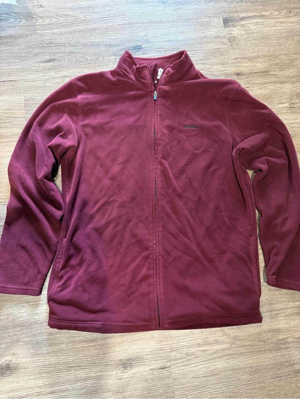Reebok Kids' Full-Zip Fleece Jacket in Deep Wine